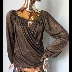 Dressy, sparkly long sleeve shirt